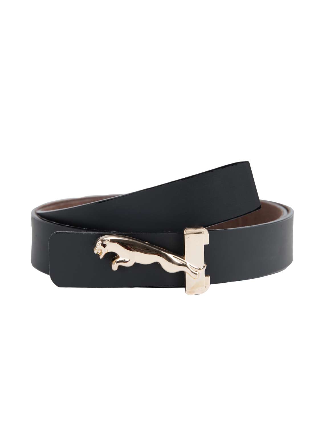 black leatherette belt