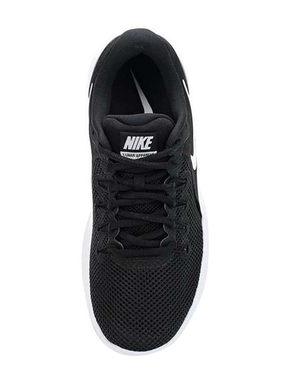 nike lunar apparent black running shoes