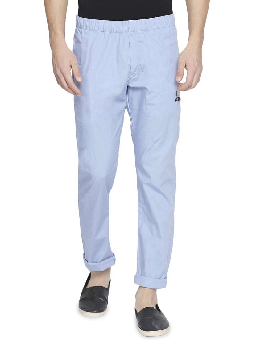 blue solid pyjama - 16243981 -  Zoom Image - 0