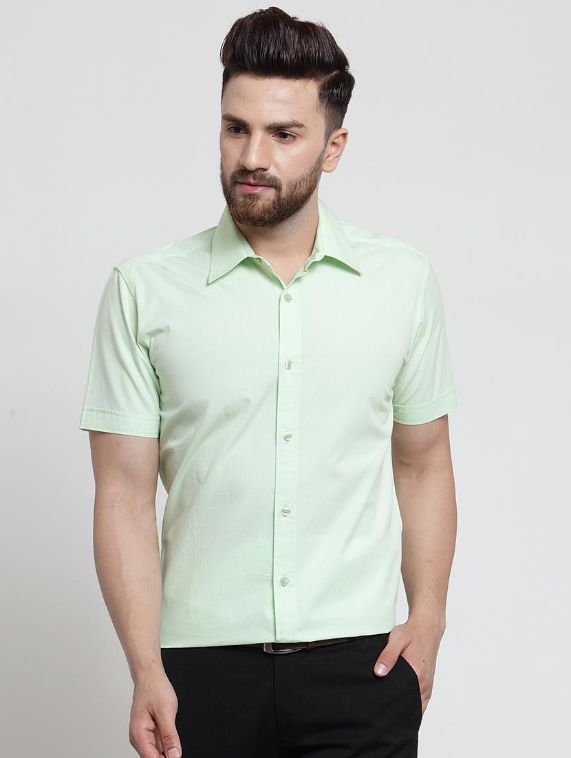mens solid casual shirt - 16245123 -  Zoom Image - 0