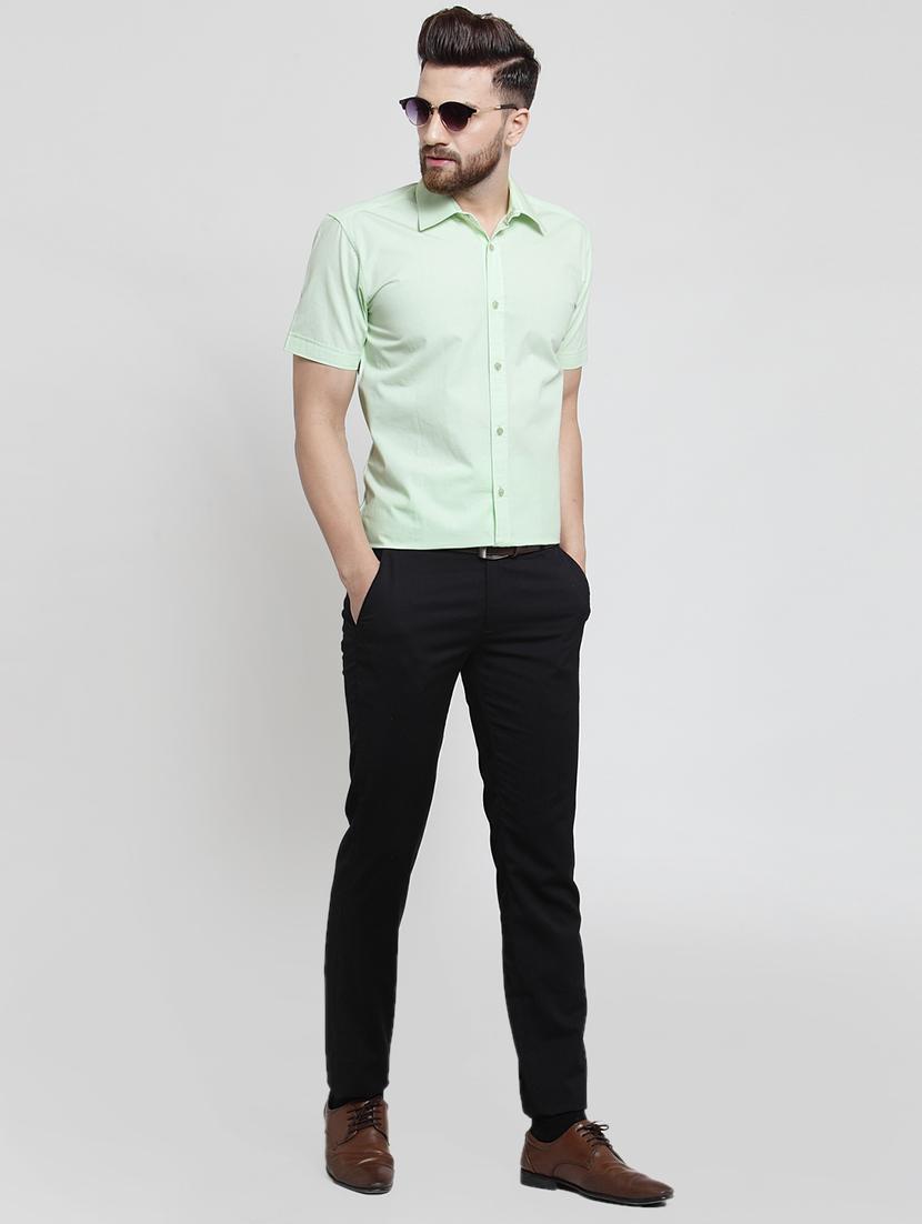 mens solid casual shirt - 16245123 - Standard Image - 3