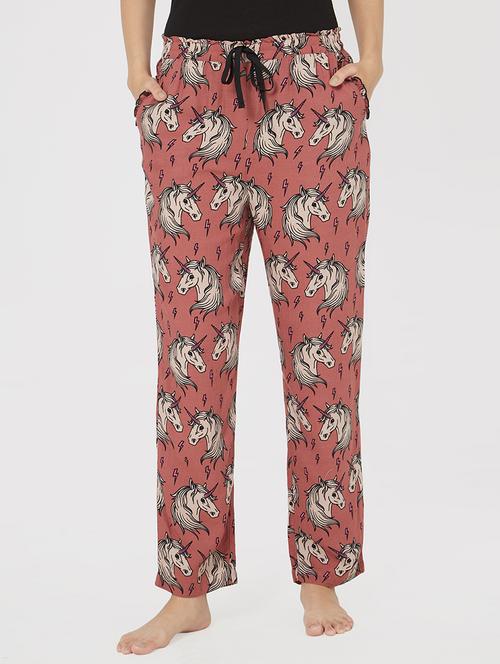 drawstring unicorn print pajama - 16245141 -  Standard Image - 0