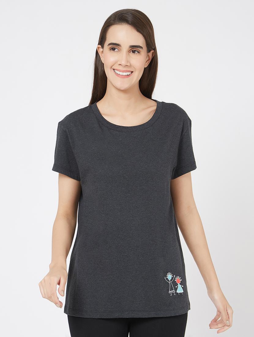 round neck solid tee - 16245150 -  Zoom Image - 0