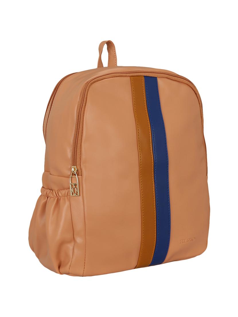 pink leatherette (pu) regular backpack - 16245667 - Standard Image - 3