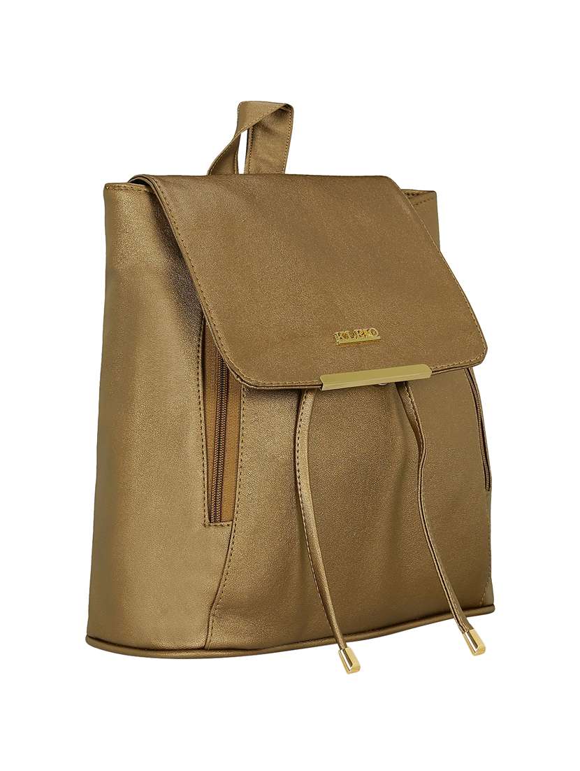 brown leatherette (pu) regular backpack - 16245675 -  Standard Image - 3