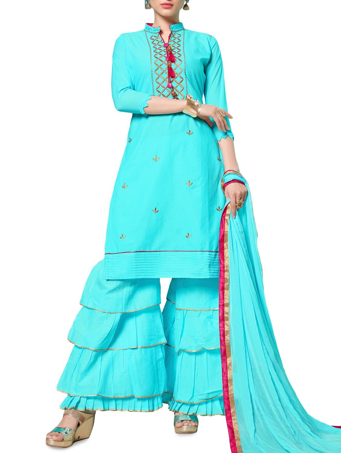 embroidered unstitched suit - 16246898 - Zoom Image - 0