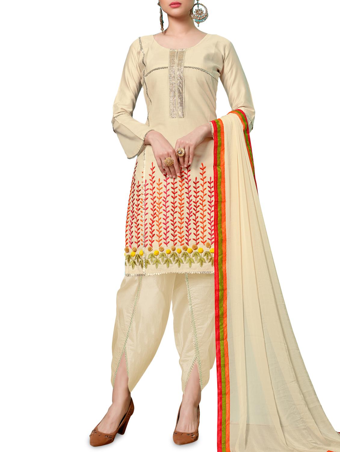 embroidered unstitched suit - 16246901 - Zoom Image - 0