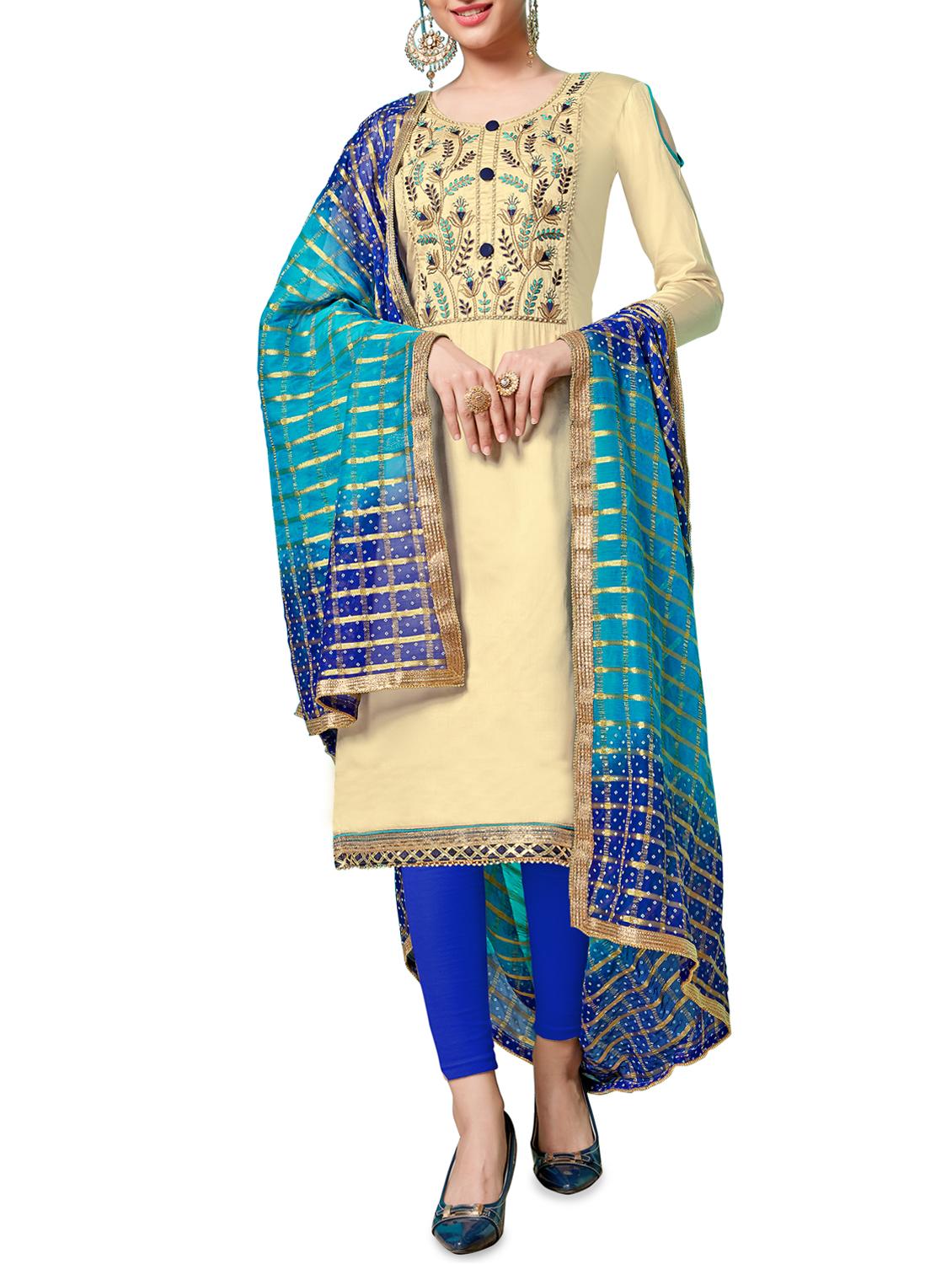 embroidered unstitched suit - 16246902 - Zoom Image - 0