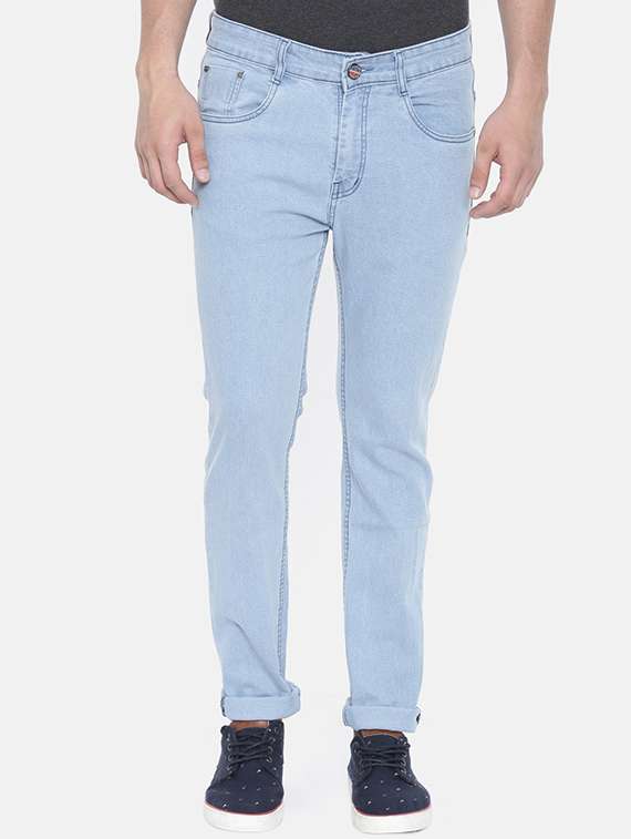 blue denim plain jeans