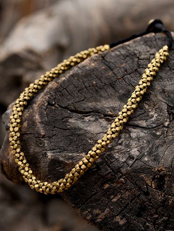 gold  short necklace - 16251160 -  Zoom Image - 0