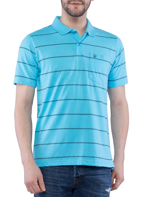 blue striped polo t-shirt - 16253044 -  Standard Image - 0