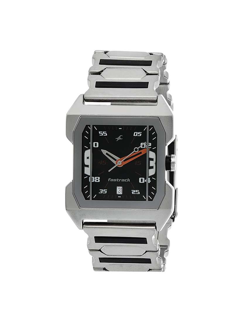 fastrack party analog black dial men's watch -nk1474sm02