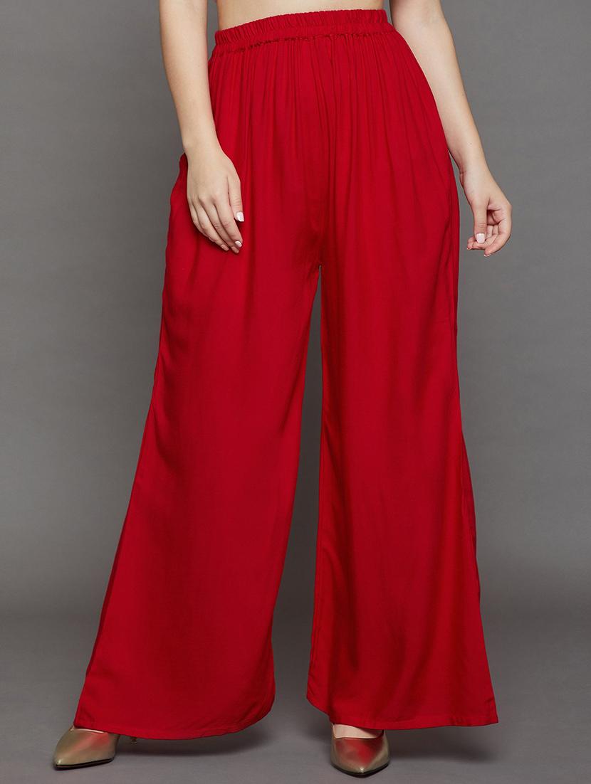 pocket detail solid palazzo - 16258872 - Zoom Image - 0