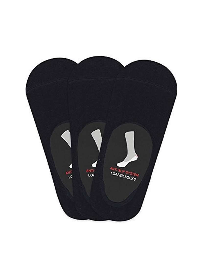 men pack of 3 solid no show sock