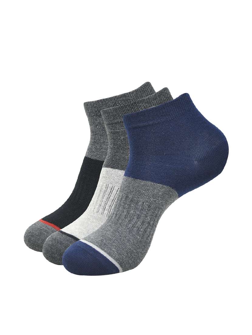 men pack of 3 printed ankle length sock