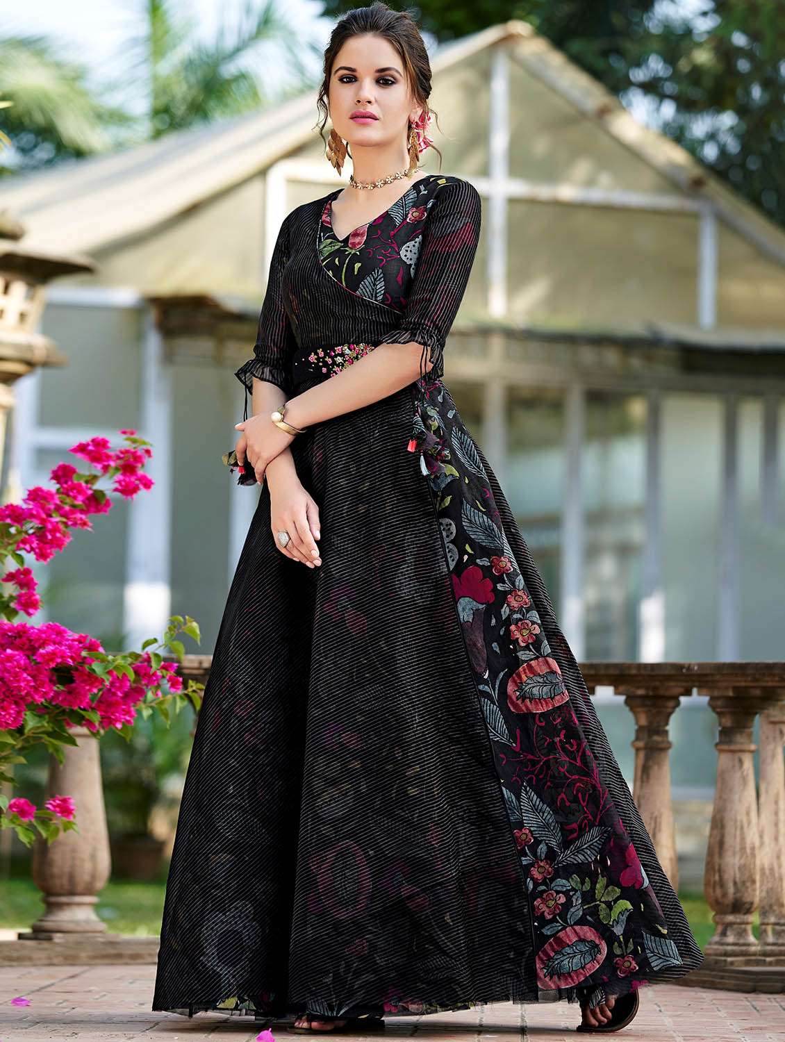 striped flared kurta