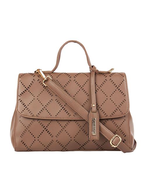 brown  leatherette (pu) regular sling bag - 16271831 -  Standard Image - 0