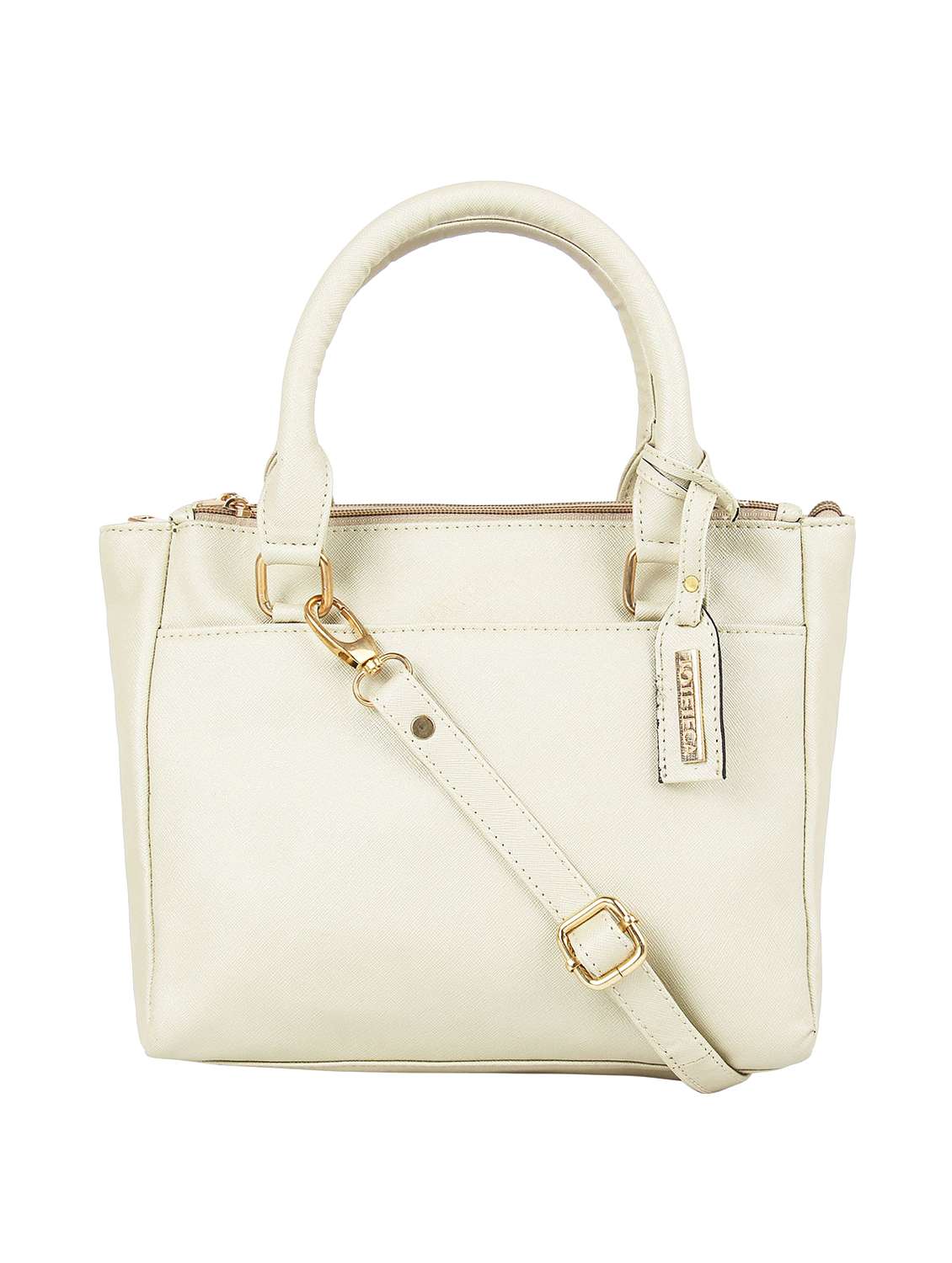 white leatherette (pu) regular handbag - 16271864 - Zoom Image - 0