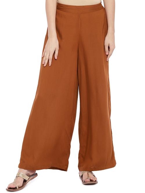 solid straight palazzo - 16274186 - Standard Image - 0