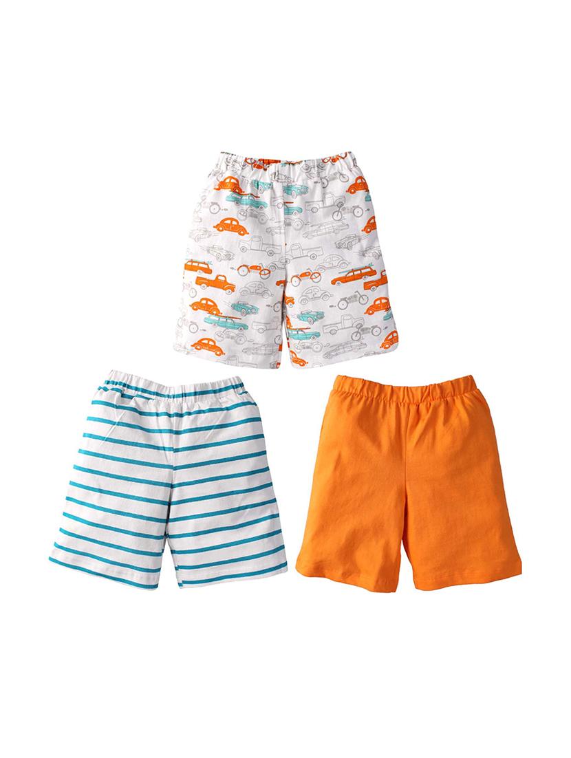 set of 3 multi colored cotton shorts - 16274510 - Zoom Image - 0