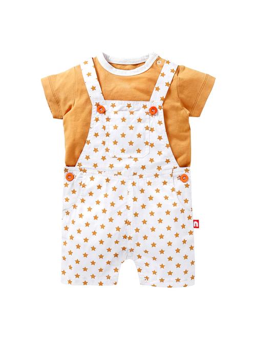 multi colored cotton dungaree - 16275057 - Standard Image - 0
