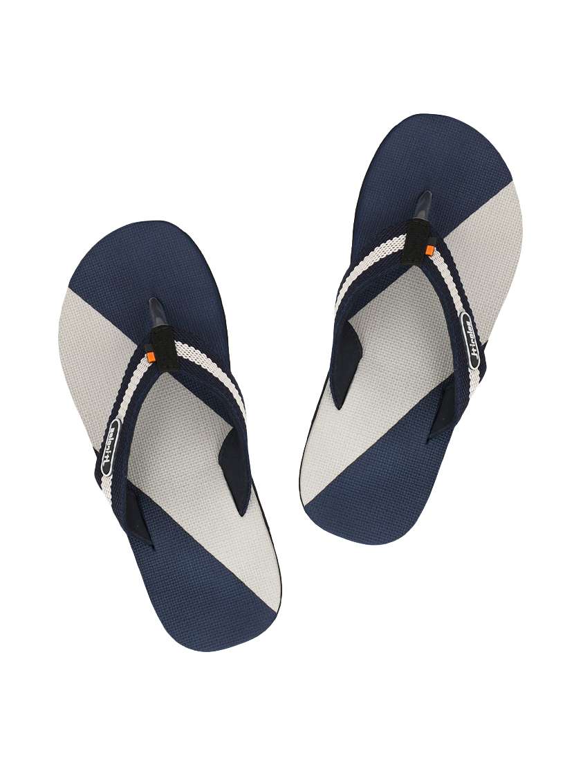 blue toe separator flip flops