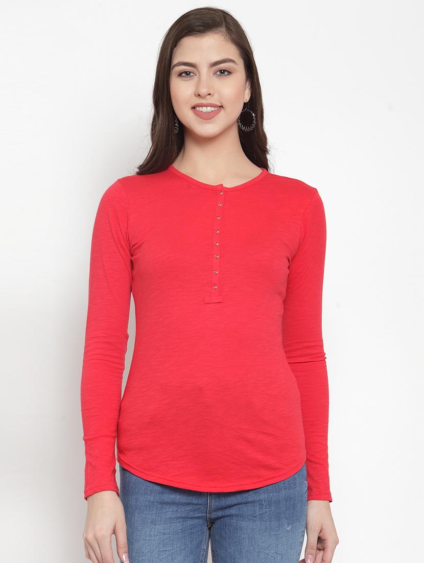 long sleeved henley tee