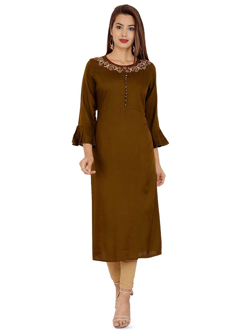 women's straight kurta - 16280041 - Zoom Image - 0