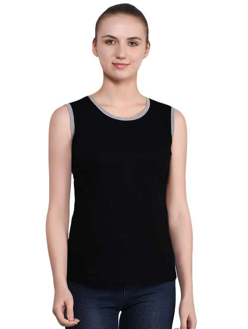 women's color block round neck t-shirt - 16283668 - Standard Image - 0