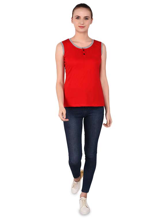 women's plain round neck t-shirt - 16283694 - Standard Image - 3