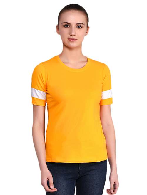 women's plain round neck t-shirt - 16283729 -  Standard Image - 0