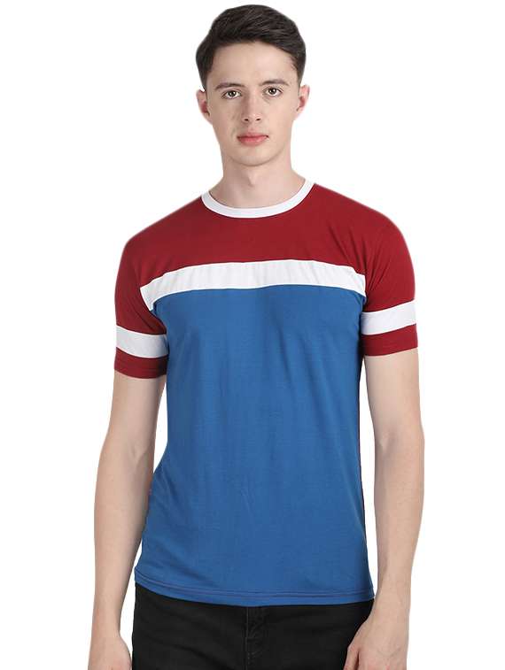 blue combo tshirt - 16284642 -  Standard Image - 3