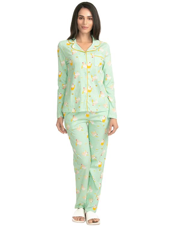 quirky print nightwear set - 16286367 - Zoom Image - 0
