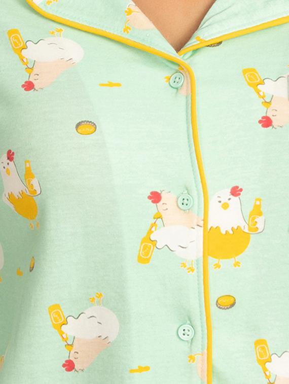 quirky print nightwear set - 16286367 - Standard Image - 3
