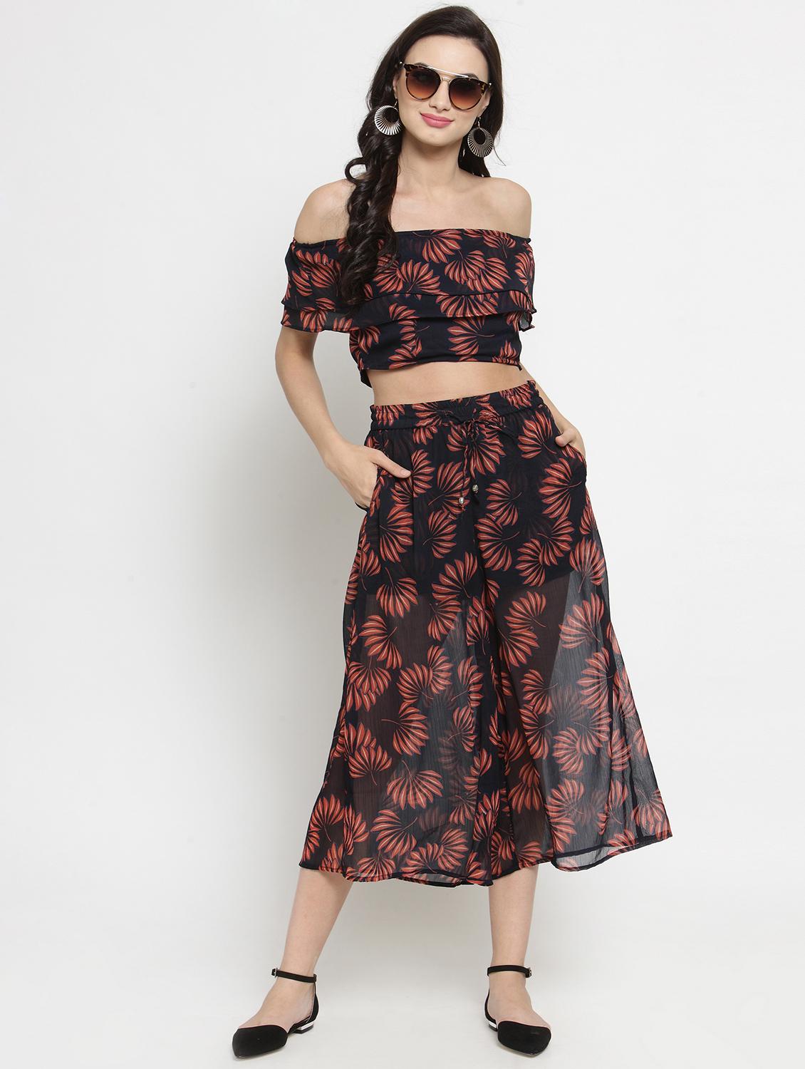 floral flared palazzo - 16287123 - Standard Image - 3