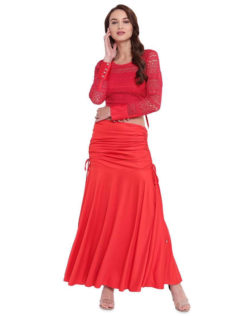 red embroidered blouse - 16291659 - Standard Image - 3