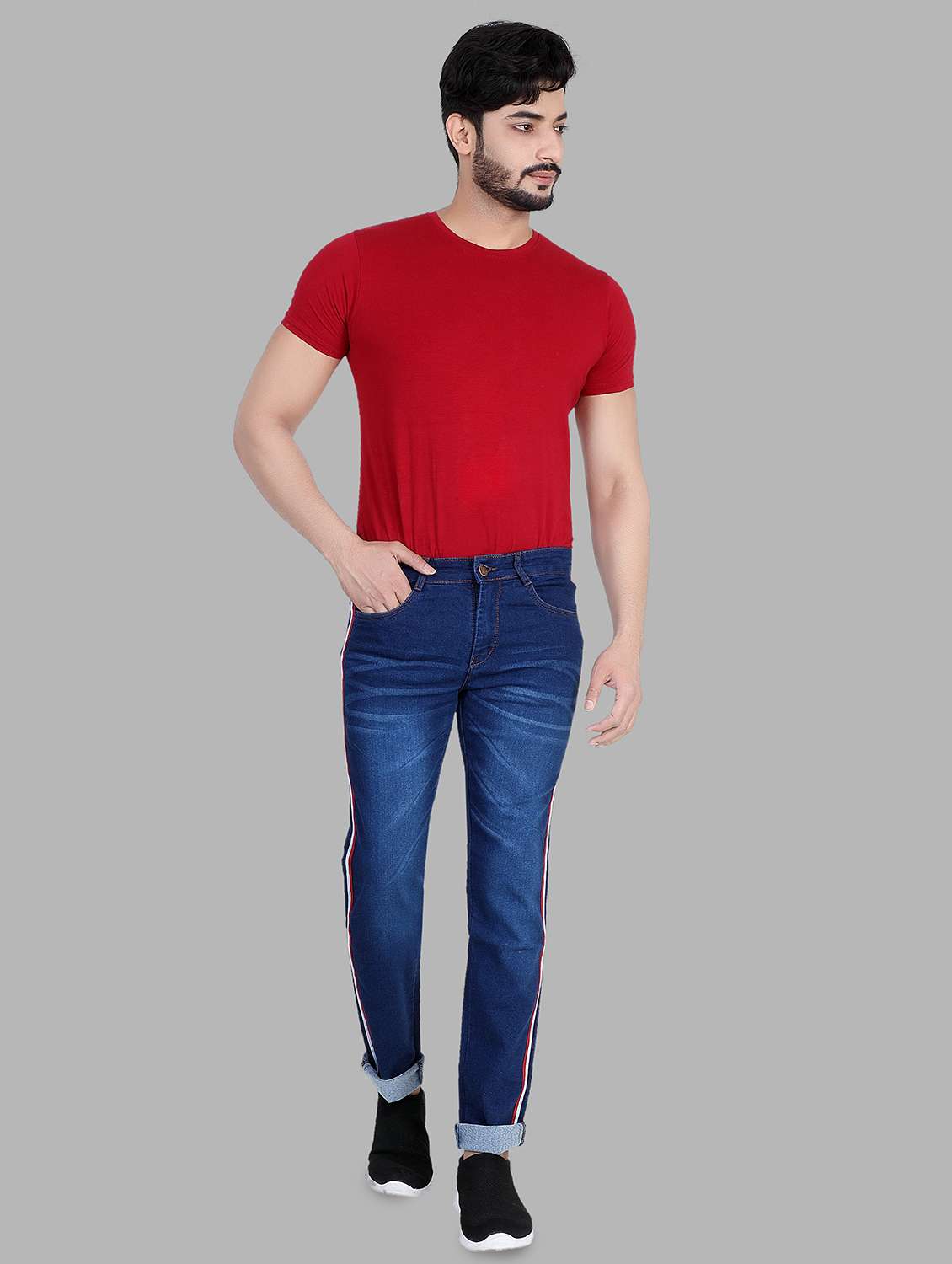 HOT Flipkart Red Tape Denim Jeans Jeans Buy Side Tape Jeans