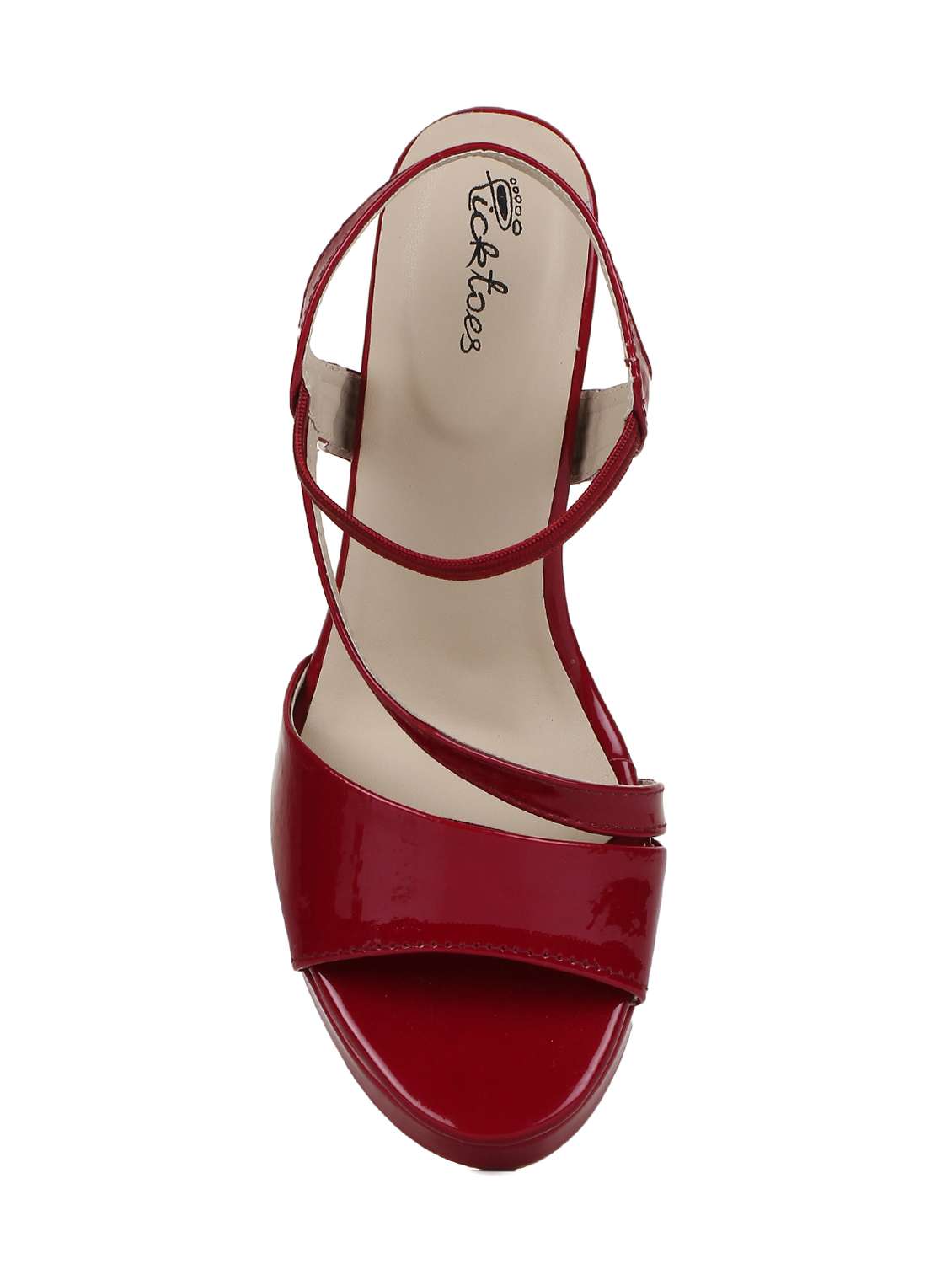 maroon ankle strap sandals - 16293560 -  Standard Image - 3