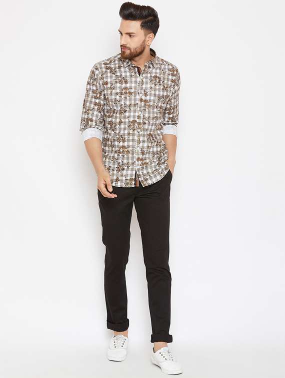 black solid chinos - 16298303 - Standard Image - 3