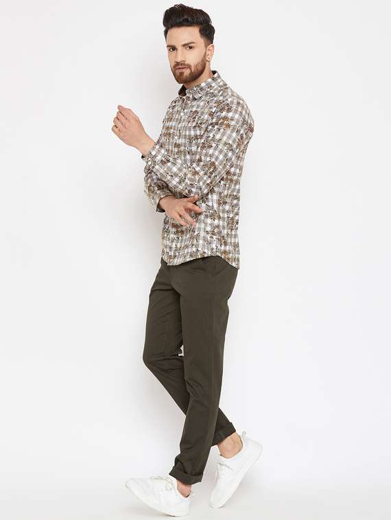 green solid chinos - 16298305 - Standard Image - 3
