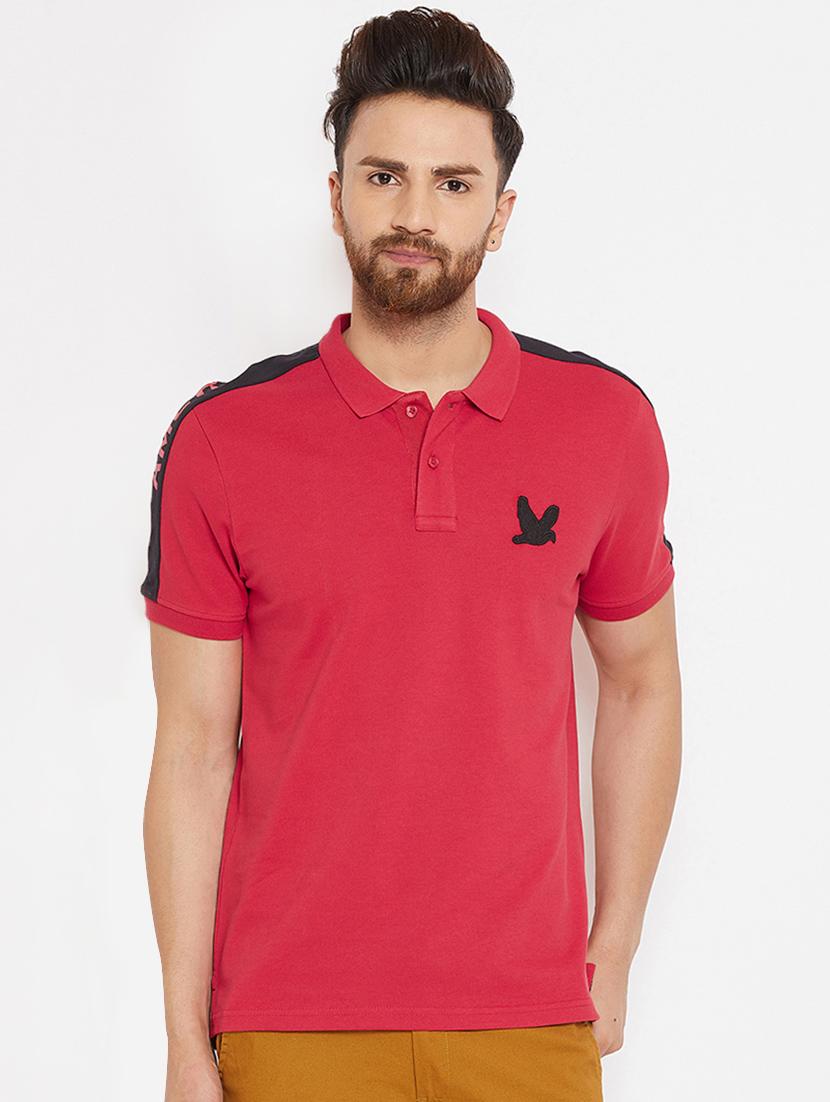 red solid polo tshirt - 16298334 - Zoom Image - 0