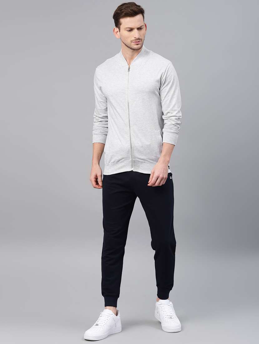 grey solid sweatshirt - 16298530 -  Standard Image - 3