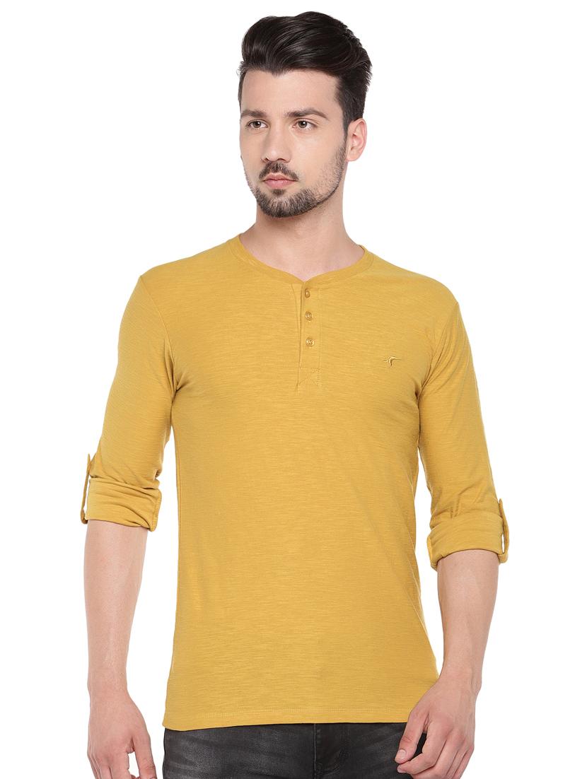 yellow solid t-shirt - 16299105 - Zoom Image - 0
