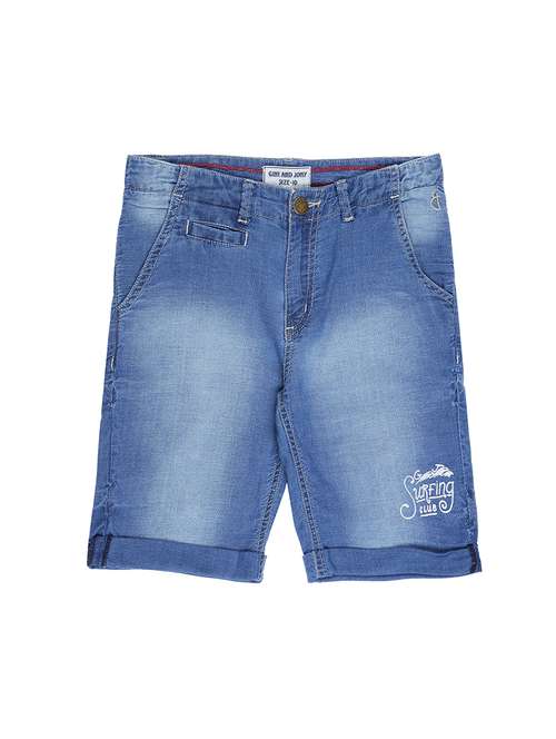 light blue denim shorts shorts - 16301021 - Standard Image - 0
