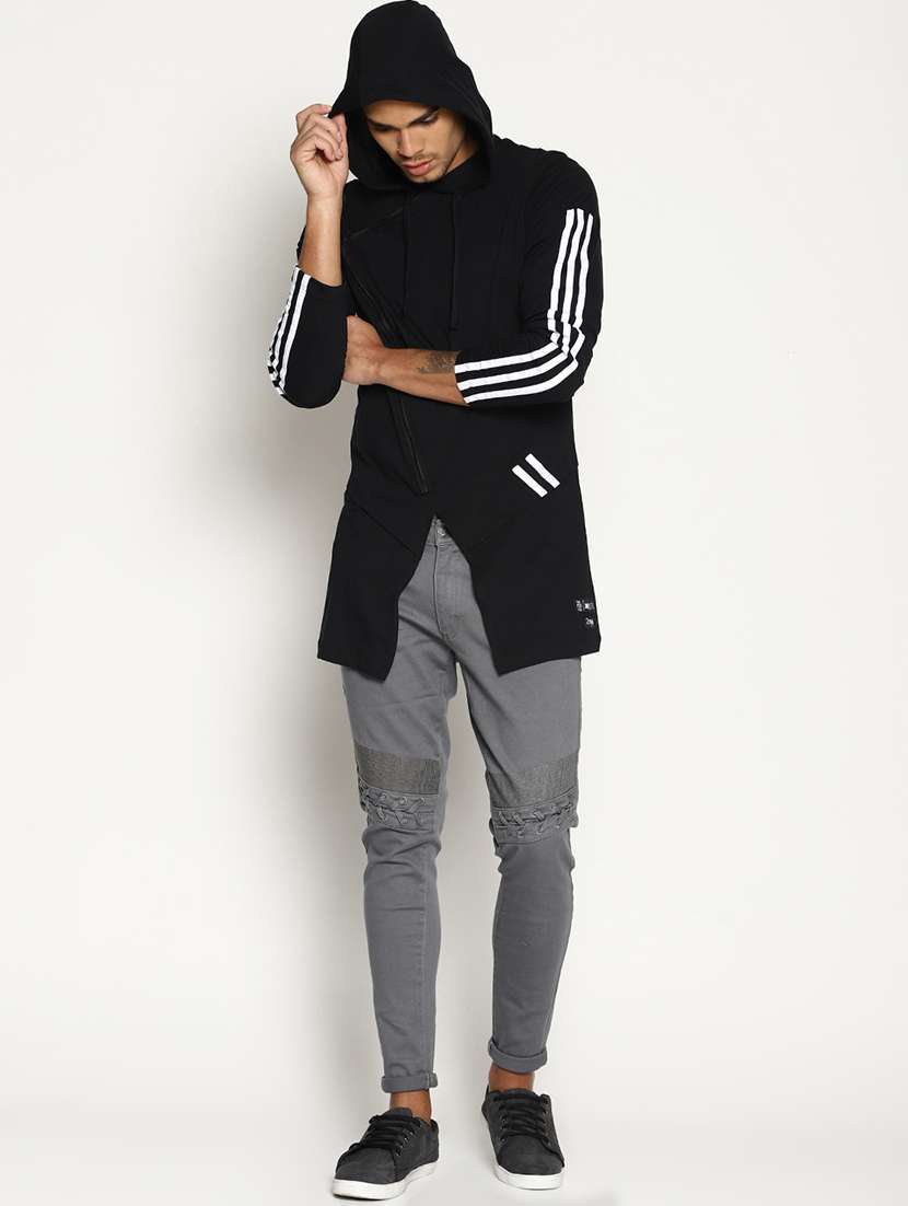 black solid t-shirt - 16302840 - Standard Image - 3