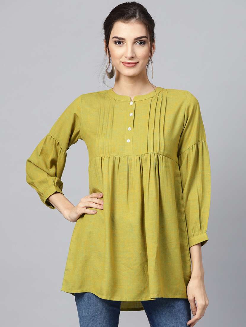 solid a-line kurti