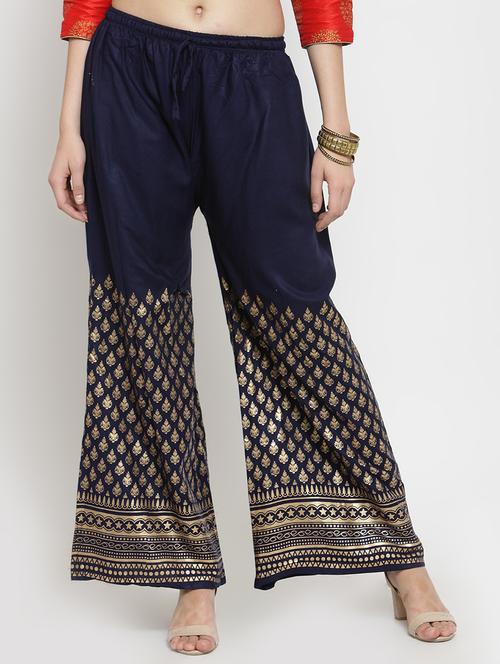 block print straight palazzo - 16309486 -  Standard Image - 0