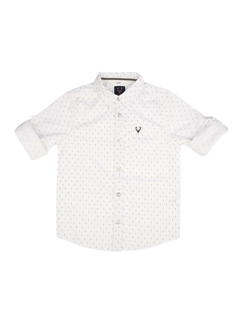 pocket patched roll up sleeve shirt