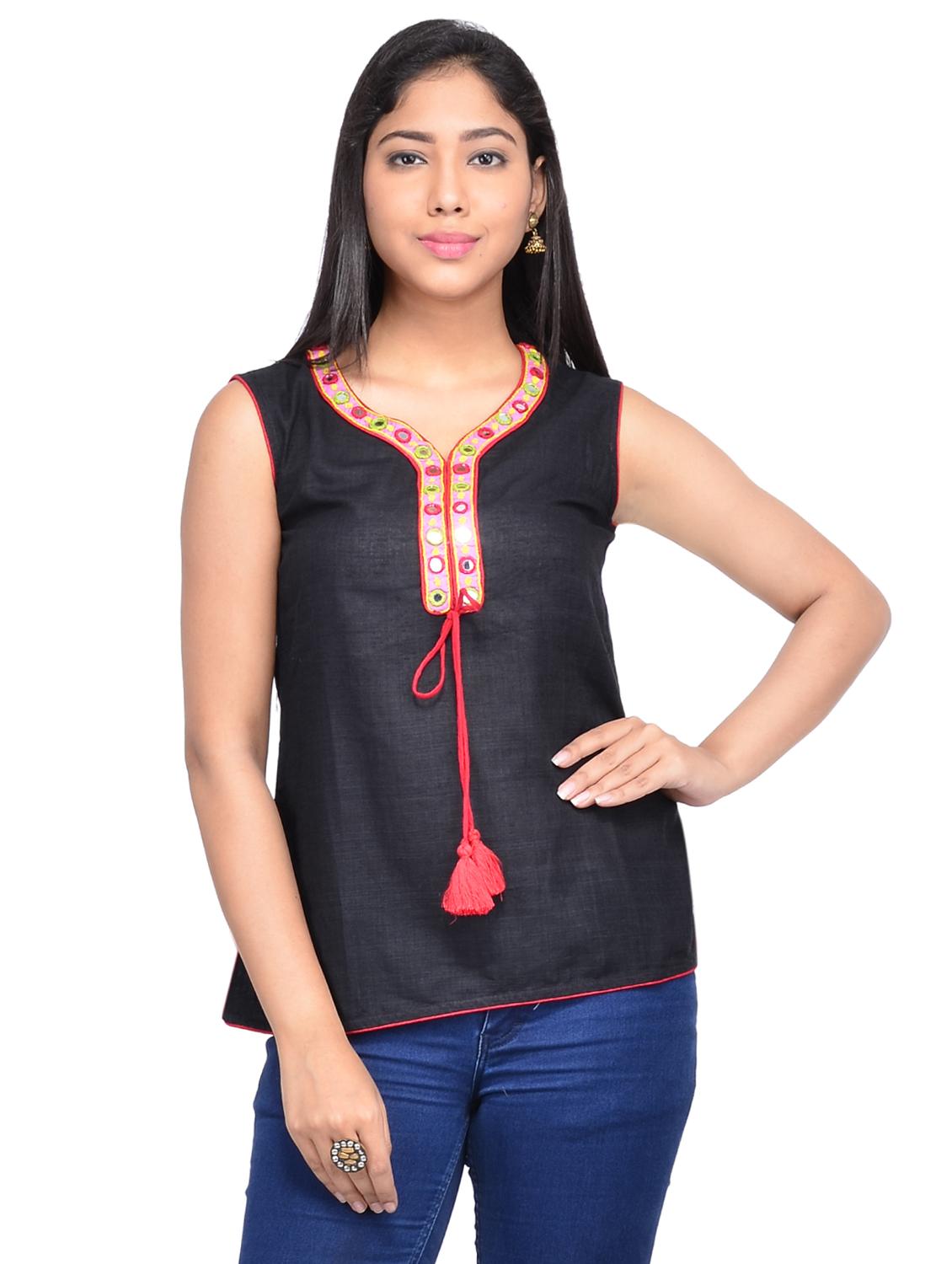 tassel detail embellished tunic - 16312110 - Zoom Image - 0