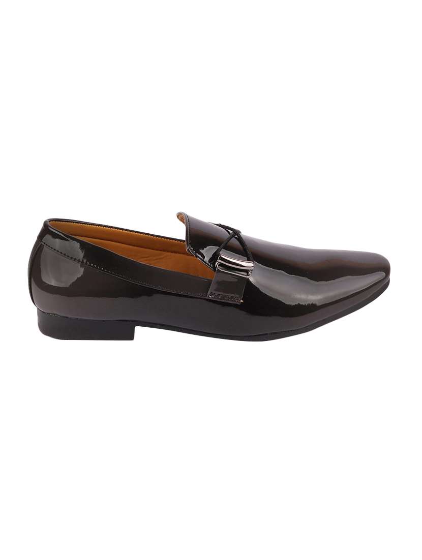patent leather slip ons